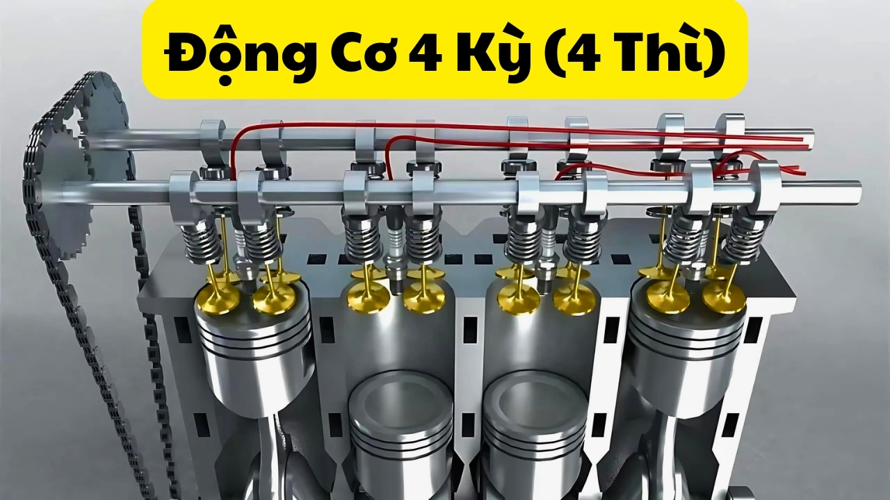 Động Cơ 4 Thì Là Gì? Tìm Hiểu Cấu Tạo, Nguyên Lý Và Bảo Dưỡng Động Cơ 4 Kỳ