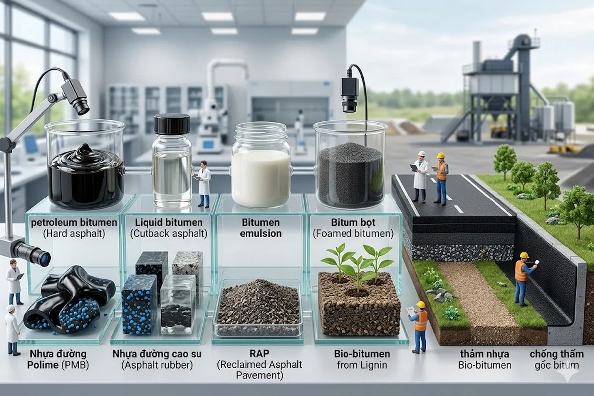 Nhựa Đường Là Gì? Bí Mật Cấu Trúc SARA Và Quy Trình Sản Xuất 2026